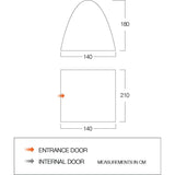 Vango Free-Standing Bedroom Inner Tent dimensions