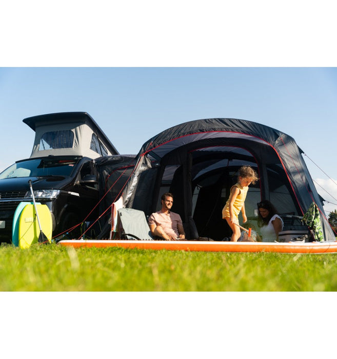 Vango Galli CC Air Inflatable Drive Away Awning - Low front on view lifestyle image 