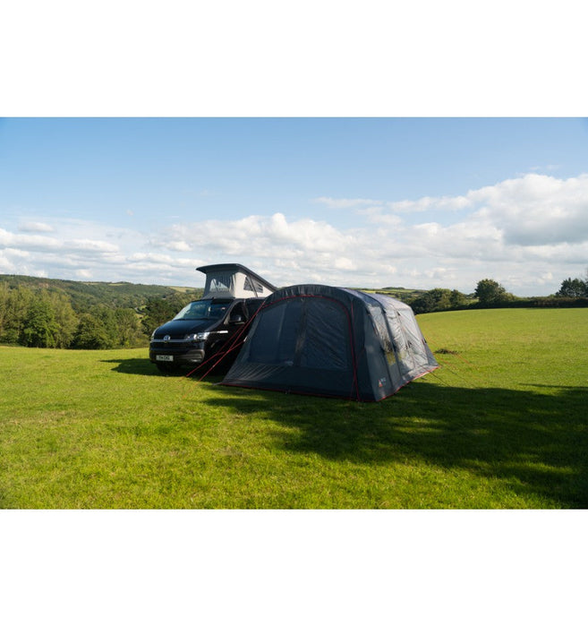 Vango Galli CC Air Inflatable Drive Away Awning - Low lifestyle image of awning attached to vehicle 
