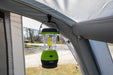 Vango Lunar 250 ECO Recharge USB Lantern shown hanging inside a tent