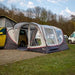 Vango Magra VW Inflatable Air Caravan Awning - Pitched showing front door with canopy