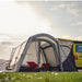 Vango Magra VW Inflatable Air Caravan Awning - Showing rear door with canopy shelter