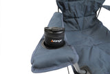 Vango Malibu Folding Camping Chair - Grey cup holder