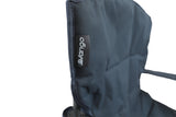 Vango Malibu Folding Camping Chair - Grey label shown up close