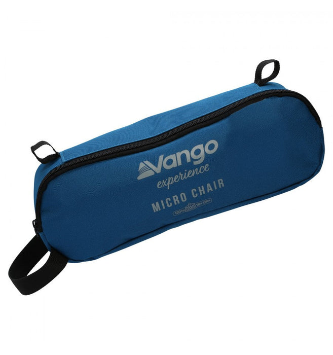 Vango Micro Steel Chair Blue - Ultra Light weight Camping and festival Chair - image of chair bag