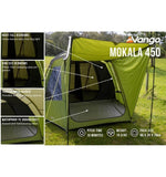 Vango Mokala 450 - 4 Berth Tent Internal feature list