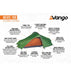 Vango Nevis 100 Pamir Green- 1 Berth Tent External features image