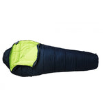Vango Nitestar 250 Sleeping Bag - Ocean Green horizontal image of bag with zip a bit open 