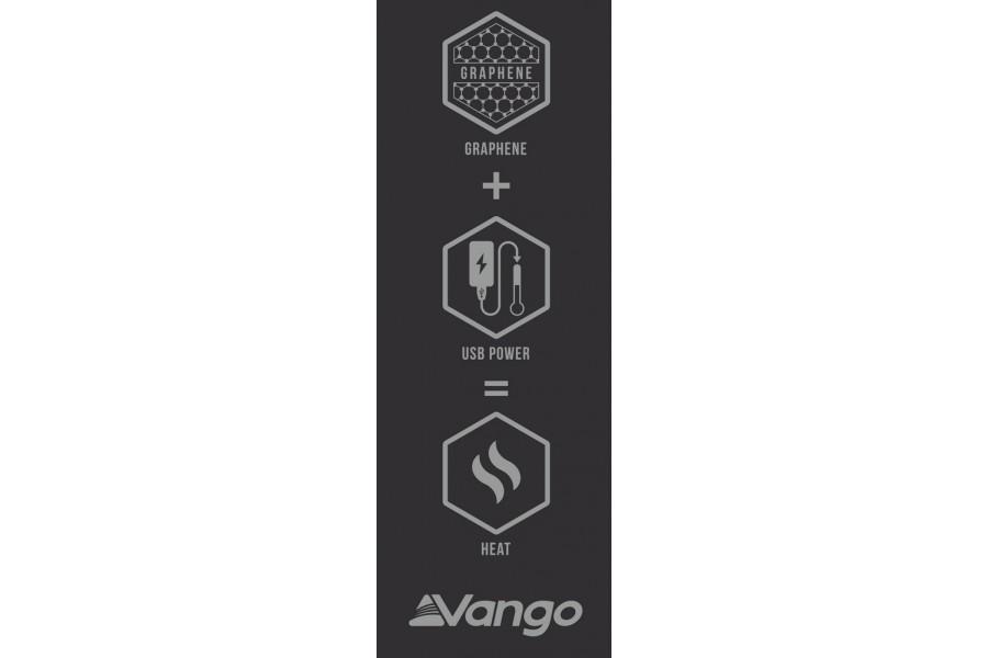 Vango Radiate Electric Heated Sleeping Bag - Double heating element graphics