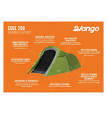 Vango Soul 200 Treetops- 2 Berth Tent External feature image