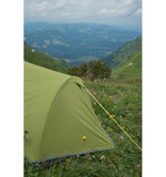 Vango Soul 300 - 3 Berth Tunnel Tent lifestyle image of tent on mountain