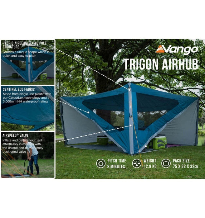 Vango Trigon Airhub Day Shelter / Tent feature list external