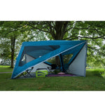 Vango Trigon Airhub Inflatable Day Shelter / Tent shown with accessories