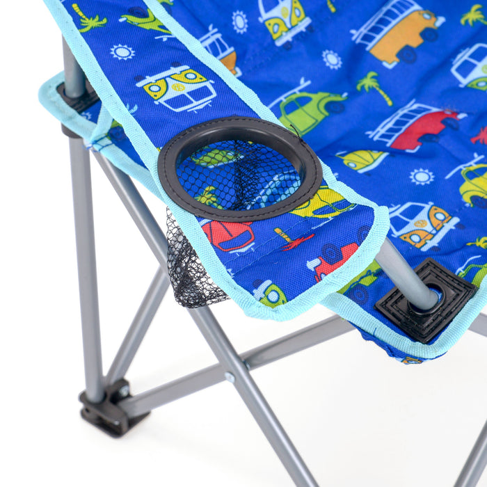 Volkswagen / VW Kids Folding Camping Chair cup holder