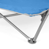 Volkswagen / VW Low Beach Folding Camping Chair - Blue clsoe up of pad feet