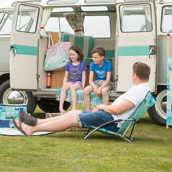 Volkswagen / VW Low Beach Folding Camping Chair - In Use