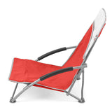 Volkswagen / VW Low Beach Folding Camping Chair - Red from the side