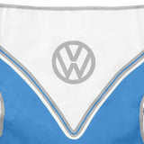 VW Standard Camping Chair - Blue close up of VW Logo