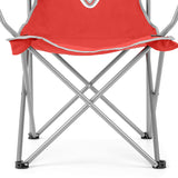 VW / Volkswagen Standard Folding Camping Chair - Red frame up close