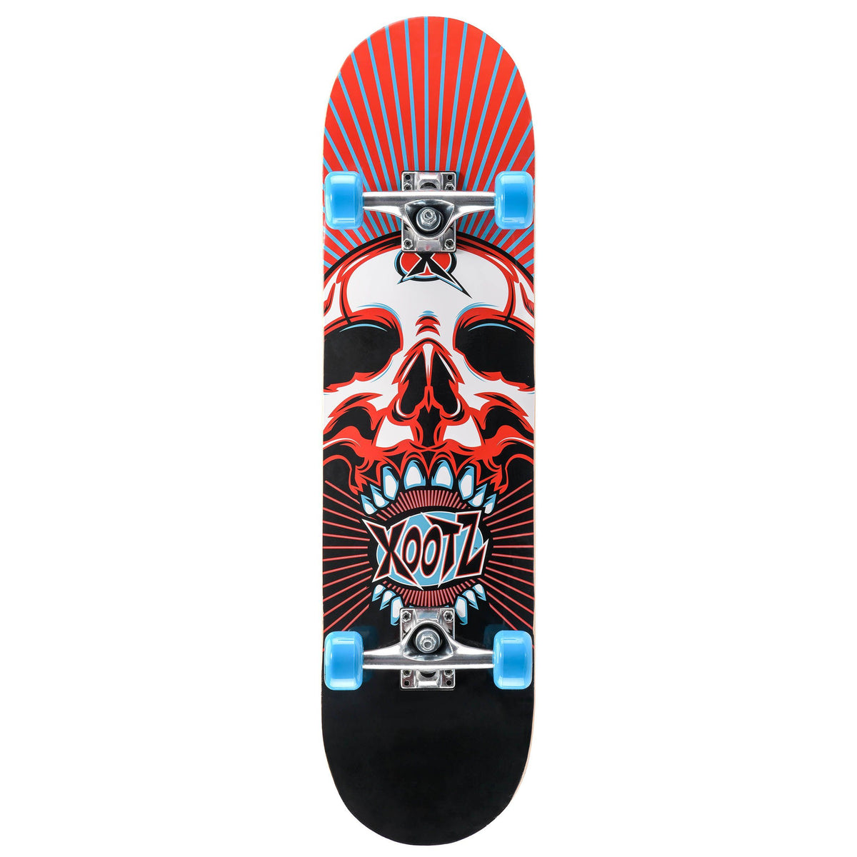Xootz Doublekick 31 Inch Skateboard - Skull — Aztec Leisure