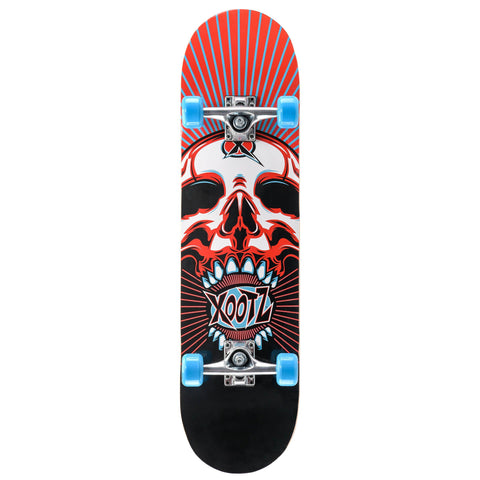 Xootz Doublekick 31 Inch Skateboard - Skull