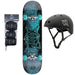 Xootz Doublekick 31 Inch Skateboard - Streak (Helmet and Pads Package)
