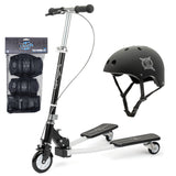 Xootz Pulse Tri Scooter White (Helmet and Pads Package)
