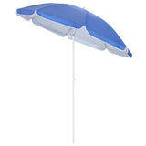 Yello Deluxe Beach Parasol Blue - Adjustable Pole